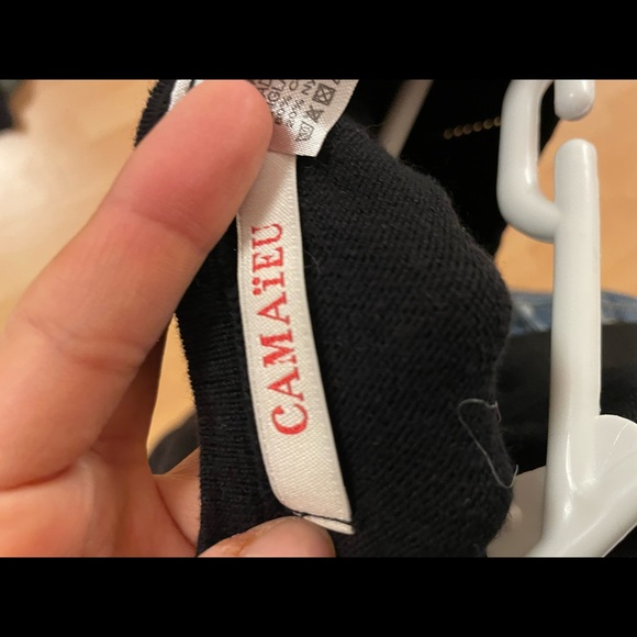 Camaieu button up black sweater - Picture 2 of 3